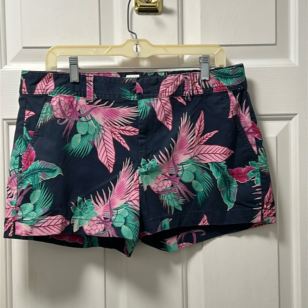 Gap Tropical Print City Shorts Size 12